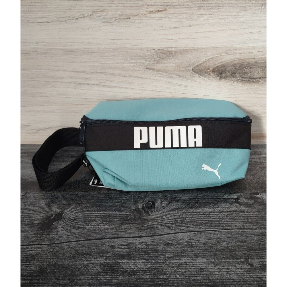 Puma Rhythm Hip Sack Fanny Pack Belt Bag One Size Blue Multi Pocket Adjustable
